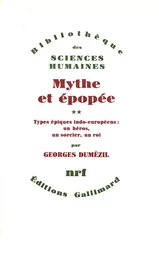 Mythe et Épopée I. II. III.