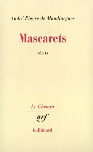 Mascarets - André Pieyre de Mandiargues - GALLIMARD