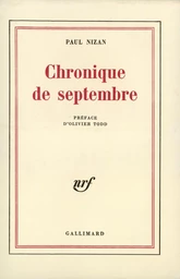 Chronique de septembre