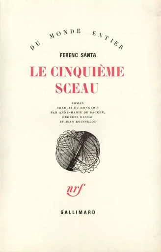 Le Cinquième sceau - Ferenc Santa - GALLIMARD