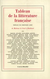 Tableau de la littérature française