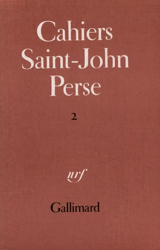 Cahiers Saint-John Perse -  Collectifs - GALLIMARD