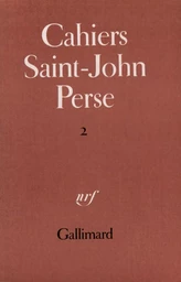 Cahiers Saint-John Perse