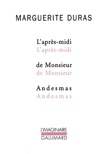 L'Après-midi de Monsieur Andesmas - Marguerite Duras - GALLIMARD