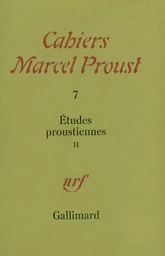 Études proustiennes