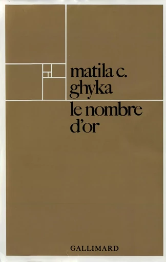 Le Nombre d'or - MATILA C. GHYKA - GALLIMARD