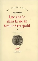 Une année dans la vie de Gesine Cresspahl