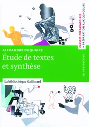 Étude de textes et synthèse