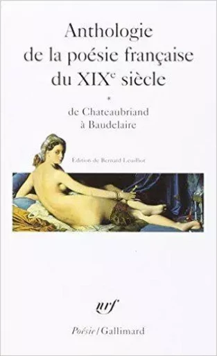 Anthologie de la poésie française du XIXᵉ siècle -  Collectifs - GALLIMARD