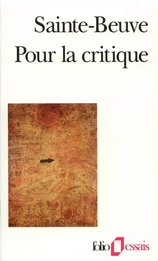 Pour la critique -  SAINTE-BEUVE - FOLIO