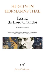 Lettre de Lord Chandos et autres textes sur la poésie