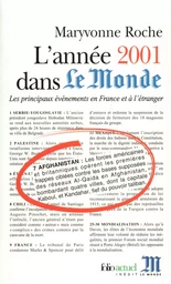 L'Année 2001 dans "Le Monde"