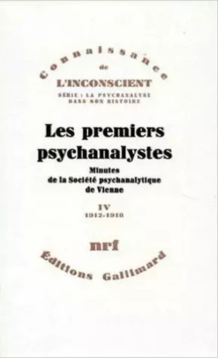 Les premiers psychanalystes -  Collectifs - GALLIMARD