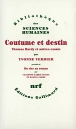 Coutume et destin