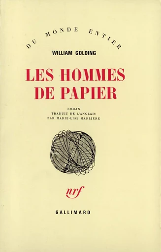 Les hommes de papier - William Golding - GALLIMARD