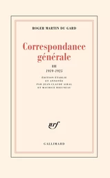 Correspondance générale