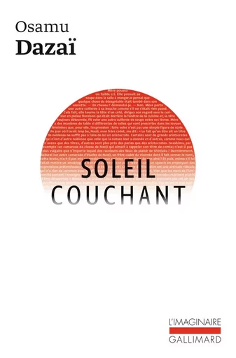 Soleil couchant - Osamu Dazai - GALLIMARD