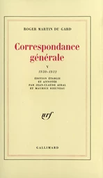 Correspondance générale