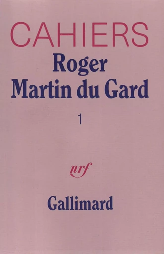 Cahiers Roger Martin du Gard -  Collectifs - GALLIMARD