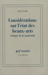 Considérations sur l'État des Beaux-Arts