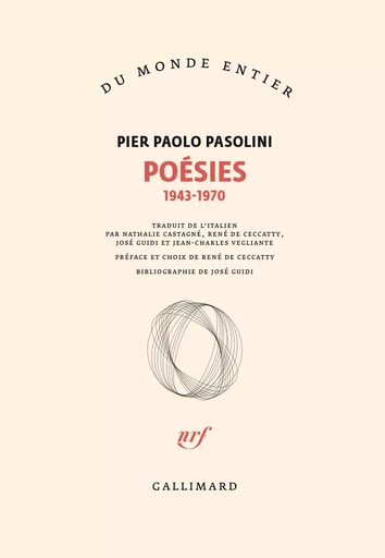 Poésies - Pier Paolo Pasolini - GALLIMARD