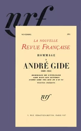 Hommage à André Gide