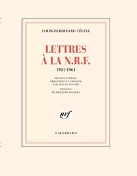 Lettres à la N.R.F.