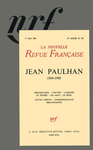 Jean Paulhan -  Collectifs - GALLIMARD