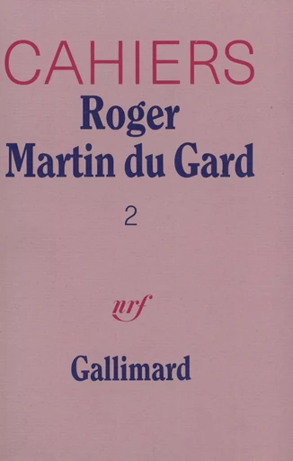 Cahiers Roger Martin du Gard -  Collectifs - GALLIMARD