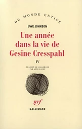 Une année dans la vie de Gesine Cresspahl