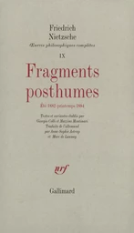 Fragments posthumes