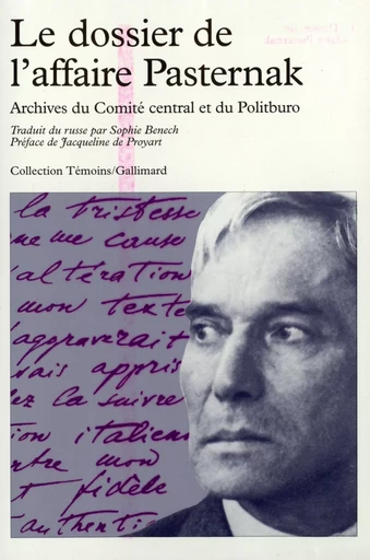 Le dossier de l'affaire Pasternak -  Collectifs - GALLIMARD