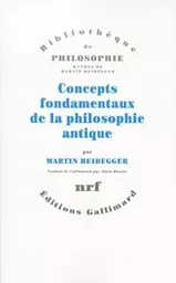 Concepts fondamentaux de la philosophie antique