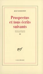 Prospectus et tous écrits suivants