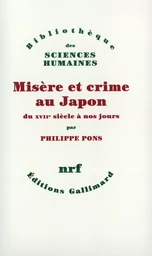 Misère et crime au Japon