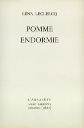 Pomme endormie