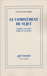 Le complément de sujet