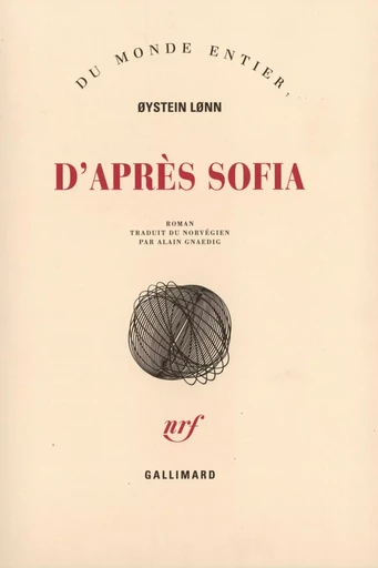 D'après Sofia - Øystein Lønn - GALLIMARD