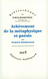 Achèvement de la métaphysique et poésie