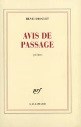 Avis de passage