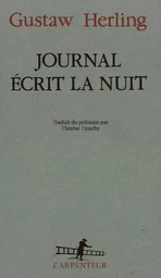 Journal écrit la nuit