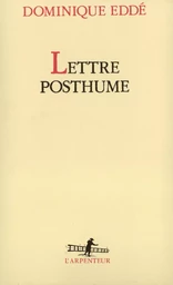 Lettre posthume