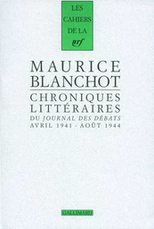 Chroniques littéraires du "Journal des débats"