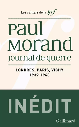 Journal de guerre - Paul Morand - GALLIMARD