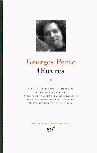 Œuvres - Georges Perec - GALLIMARD