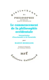 Le commencement de la philosophie occidentale