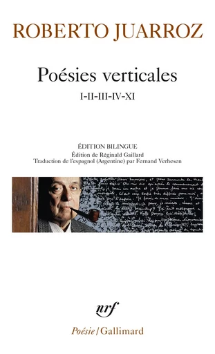 Poésies verticales - Roberto JUARROZ - GALLIMARD