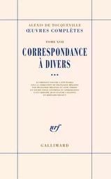 Correspondance à divers