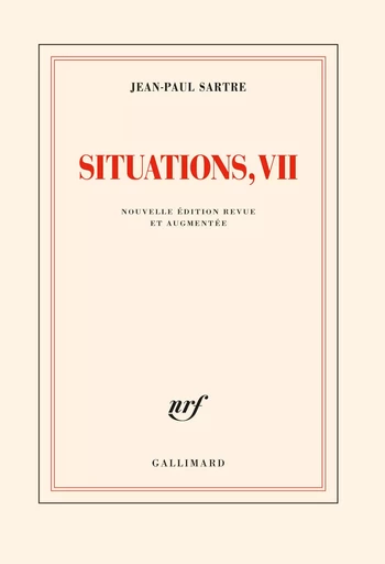 Situations - Jean-Paul Sartre - GALLIMARD