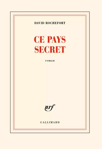 Ce pays secret - David ROCHEFORT - GALLIMARD